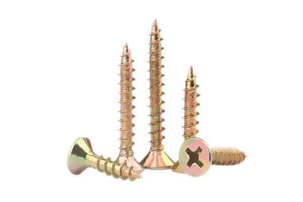 5 zinc plated chipboard screws