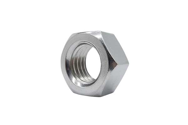 A stainless steel DIN934 hex nut