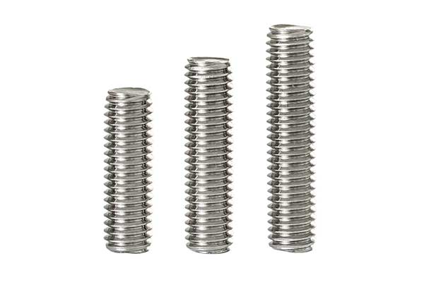 Three stainless steel Threaded Rods