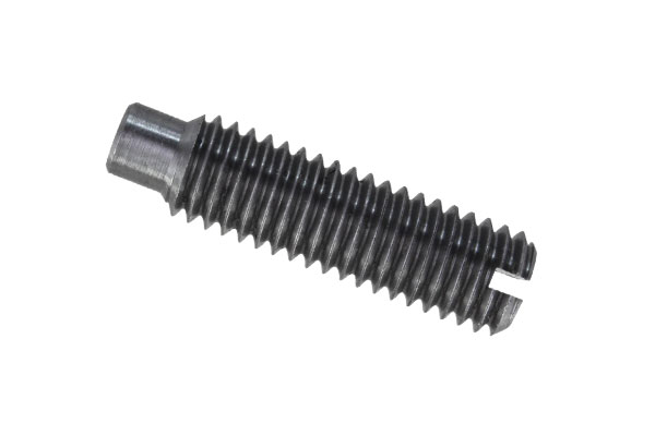 A carbon steel natural DIN417 Slotted Set Screw With Long Dog Point